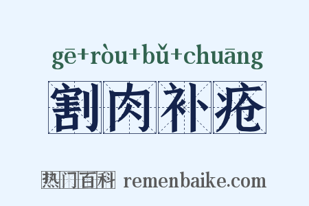 割肉补疮是什么意思的图片